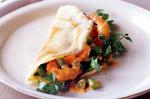 Canadian Coconut Crepes With Prawn Red Curry Recipe Appetizer