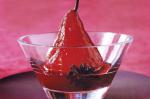 Canadian Poached Pears In Cranberry Syrup Recipe Dessert