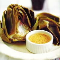 American Artichokes with Mustard Dressing Appetizer