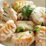 Gnocchi to Carrots Parmesan Sauce recipe