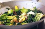 American Calamari And Asian Green Stirfry Recipe Drink