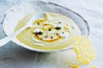 Canadian Creamy Parsnip Soup With Parmesan Snow Flakes Recipe Appetizer