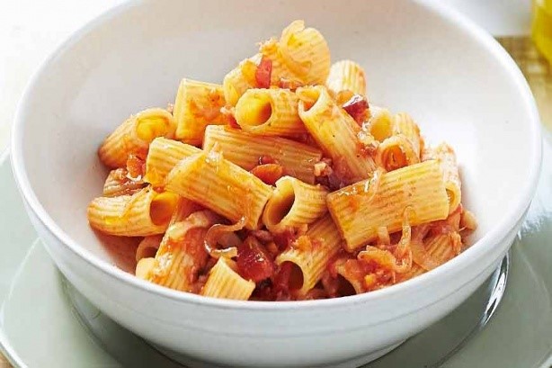 Italian Rigatoni Amatriciana Recipe Dinner