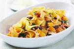 Pappardelle With Pumpkin Spinach And Napoletana Sauce Recipe recipe