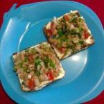 Mexican Toasted Bread with Tuna to the Pico De Gallo Dinner