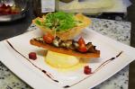 French Cantal Cream with Wild Mushroom Toast Appetizer