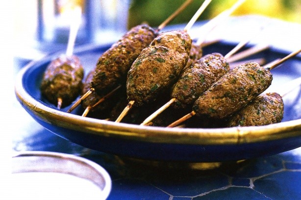 American Beef Kofta With Saffron Yoghurt Recipe Appetizer