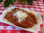 Italian Spaghetti Sauce with Meat and Chorizo Dinner