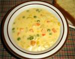 American Cream of Potato and Vegetable Soup Appetizer