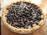 American Blueberries and Cream Pie With No Roll Pie Crust Dessert