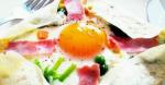 American Easy Galettestyle Fried Egg with Pancake Mix Appetizer