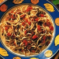 French Linguine With Anchovies Olives And Capers Dinner