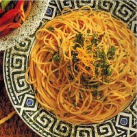 American Spaghetti With Creamy Lemon Sauce Dinner