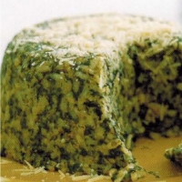 Italian Spinach Risotto Cake Dinner