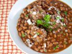 American Crock Pot Meatballs And Baked Beans En Dinner