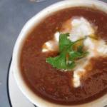 American Cold Tomato Soup with Rosemary Appetizer