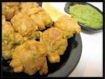 Indian Spinach Pakora fritters Appetizer