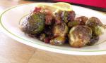 American Brussels Sprouts With Bacon Pistachios and Balsamic Vinegar BBQ Grill
