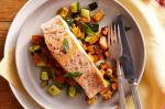 American Salmon With Sweet Potatoes And Zucchini Recipe Appetizer