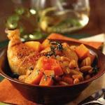 American Chicken Stew with Pumpkins and Beans Appetizer