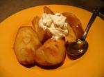 American Baked Anju Pears in Butterscotch Schnapps Sauce Dessert