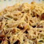 Crockpot Chicken in Sour Cream Cheese Sauce with Noodles recipe