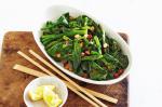 Chinese Gai Laan With Butter Lemon And Almonds Recipe Appetizer