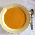 American Vegan Carrot Soup with Parsnips Appetizer