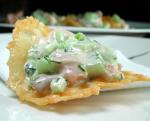 American Salmon Parmesan Cups Appetizer