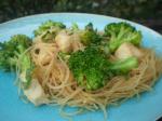 American Broccoli and Chicken Noodle Bowl Appetizer