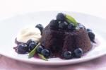 British Flourless Hazelnut Chocolate Cake With Blueberry Salsa Recipe Dessert