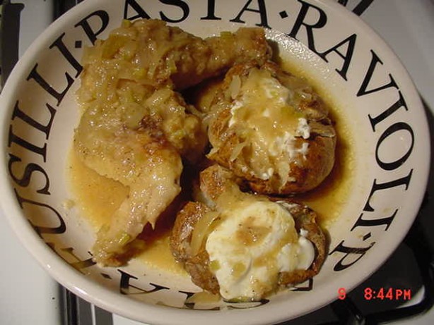 British Chicken Grandma Pattons Smothered Chicken Dinner