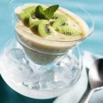 American Cold Soup of Kiwi and Melon Appetizer