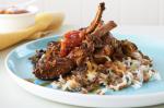 American Lamb Cutlets With Lentil and Friedonion Rice Recipe Appetizer