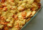 Italian Baked Potatoes Leeks and Carrots Appetizer