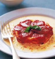 Italian Tomato Tarte Tatins with Creme Frache Sauce Dinner