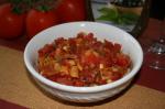 American Spicy Vegetable Bruschetta Appetizer