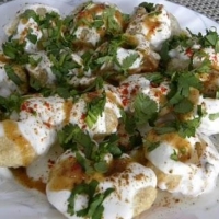 Indian Ragda Puri Dinner