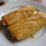 American Cheese Crepes and Caramel Breakfast