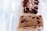 American Frozen Chocolate Cherry Mousse Recipe Dessert