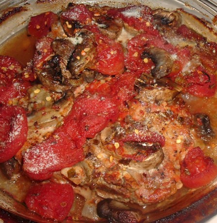 American Pork Chops with Seasoned Tomatoes Dinner