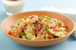 American Couscous Salad With Avocado And Prawns Recipe Appetizer