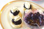 American Scones With Blueberry Compote Recipe Breakfast