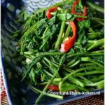 Taiwanese Stirfried Water Spinach Appetizer