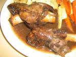 Swiss Braised Lamb Shanks With Caramelized Vegetables BBQ Grill