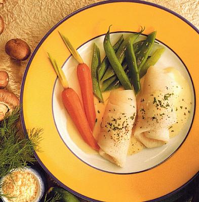 Canadian Baked Sole Fish Rolls Appetizer