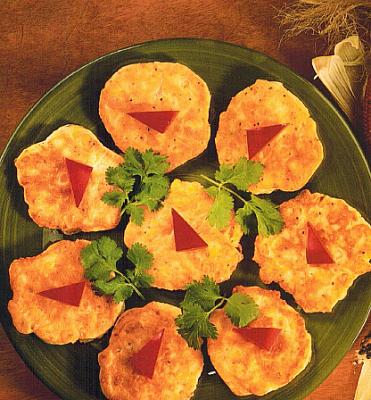 American Cheddar Corn Fritters Appetizer