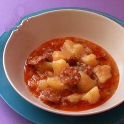 Spanish Stew with Potatoes and Chorizo Dinner