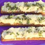 Spanish Brandada De Bacalao crostini with Cream of Salt Cod and Potatoes Appetizer
