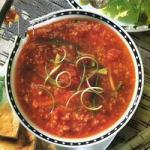 Greek Tomato Soup with Bulgur Appetizer